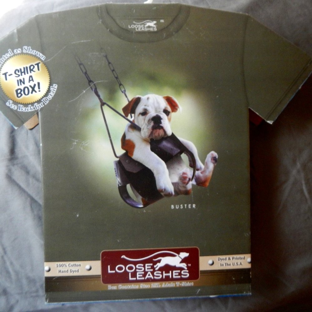 COPY - Bulldog Puppy Tee Shirt NEW in special box XXL